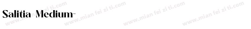 Salitia Medium字体转换